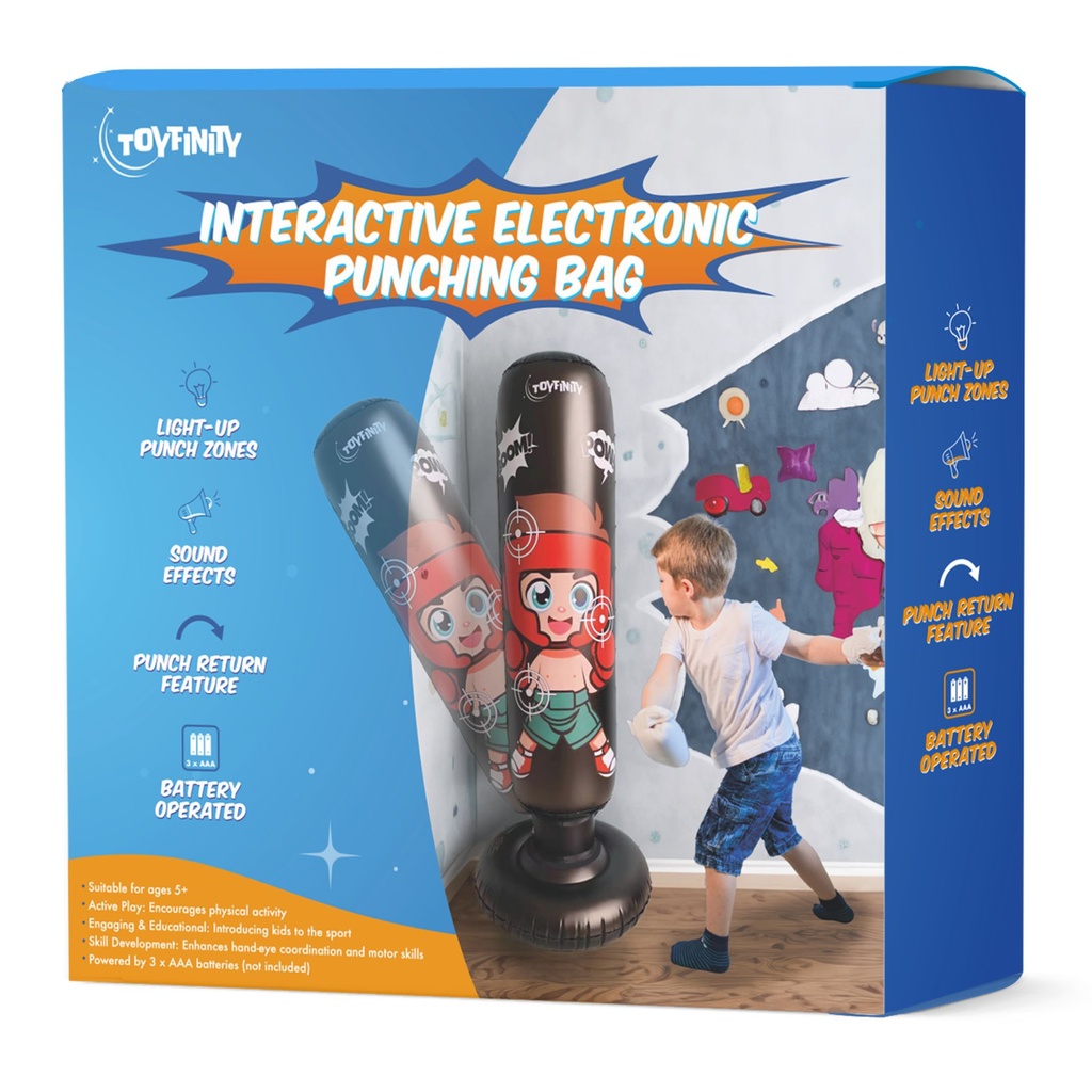 Toyfinity Interactive Light Up Electronic Punching Bag