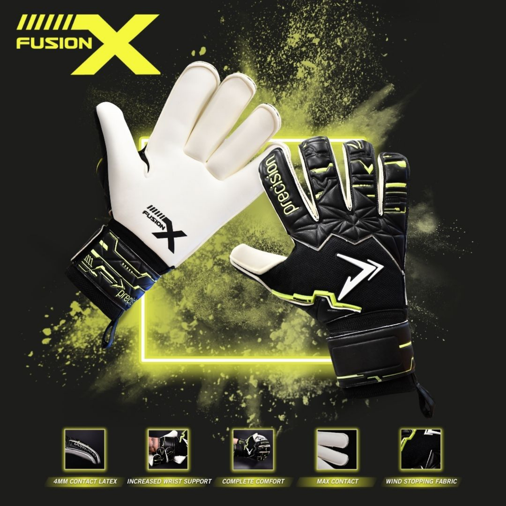 Precision Junior Fusion X Pro Roll Finger Giga GK Gloves