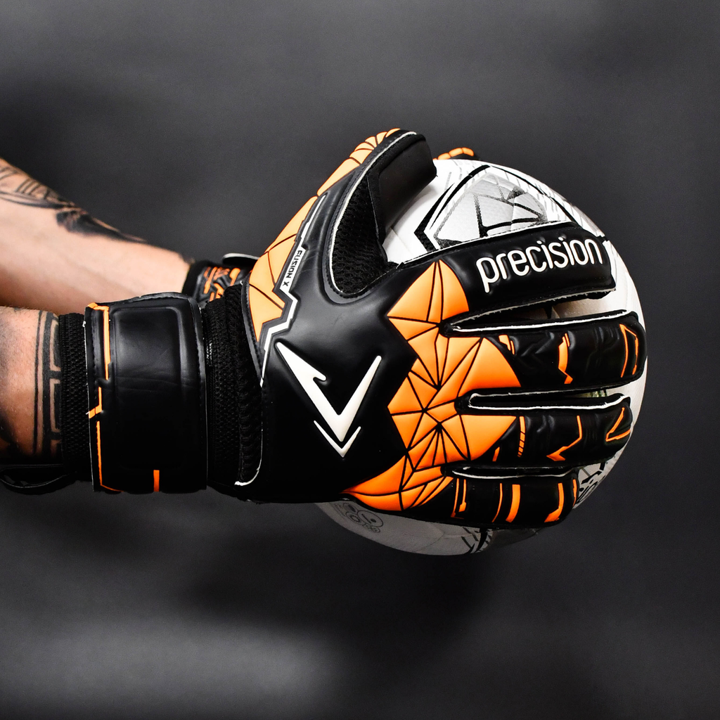 Precision Junior Fusion X Roll Finger Protect GK Gloves