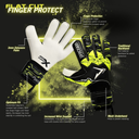 Precision Junior Fusion X Flat Cut Finger Protect GK Gloves