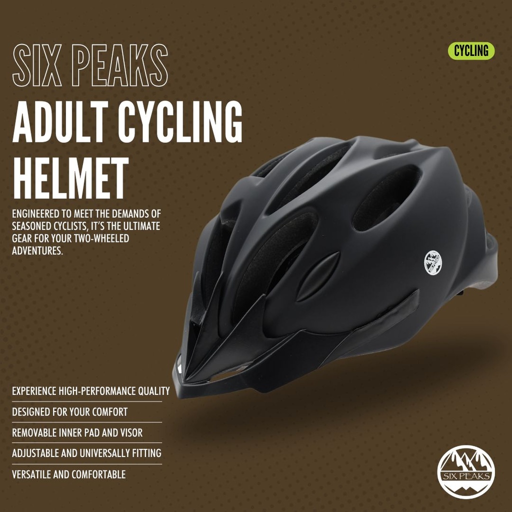 Six Peaks Adult Cycling Helmet