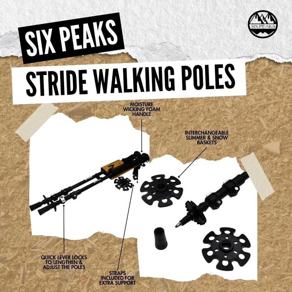 Six Peaks Stride Walking Pole (2 pcs)