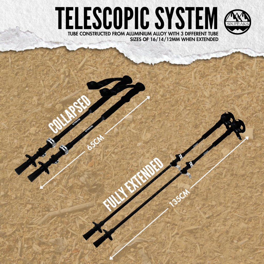 Six Peaks Stride Walking Pole (2 pcs)