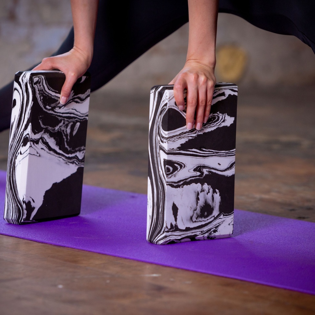 Urban Fitness Marbled Yoga Block