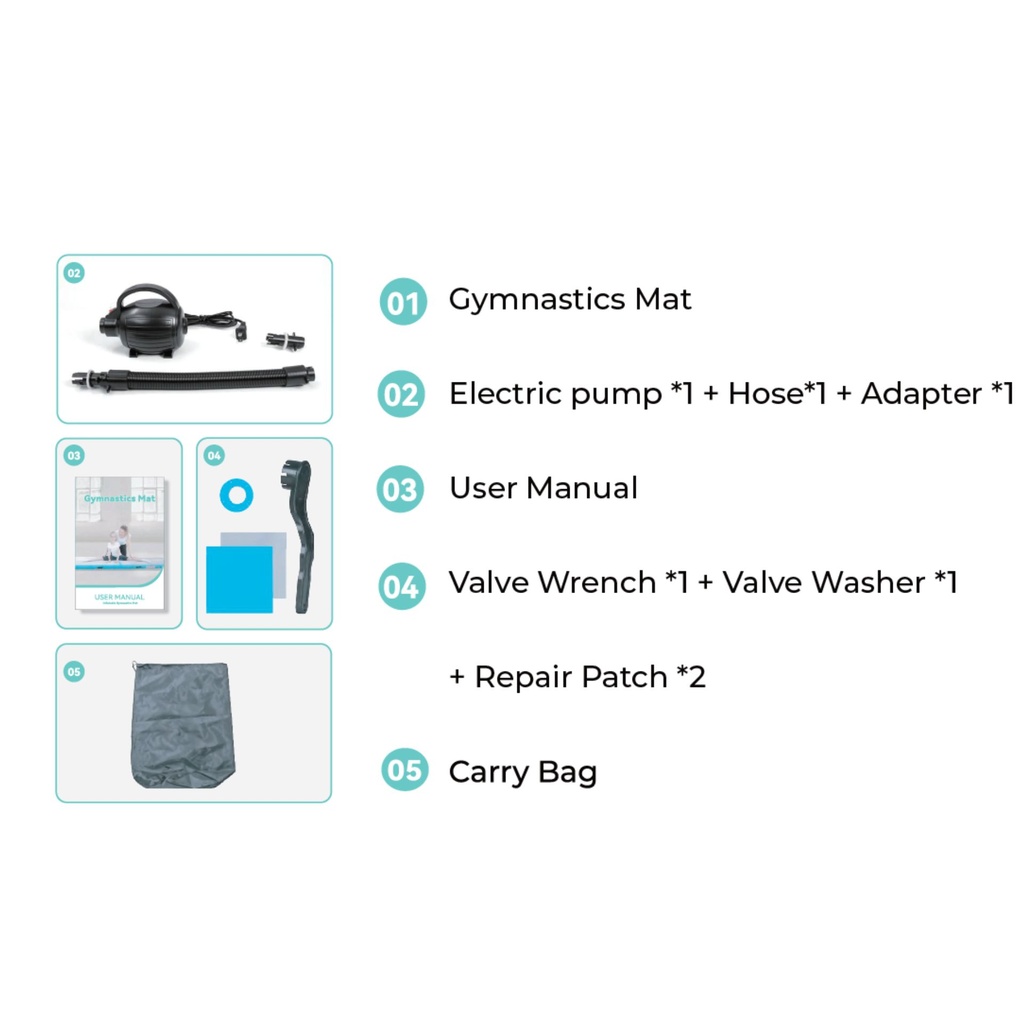 Urban Fitness Gymnastics Inflatable Tumbling Track Mat