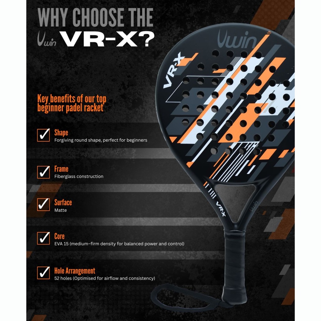 Uwin VR-X Junior Padel Racket