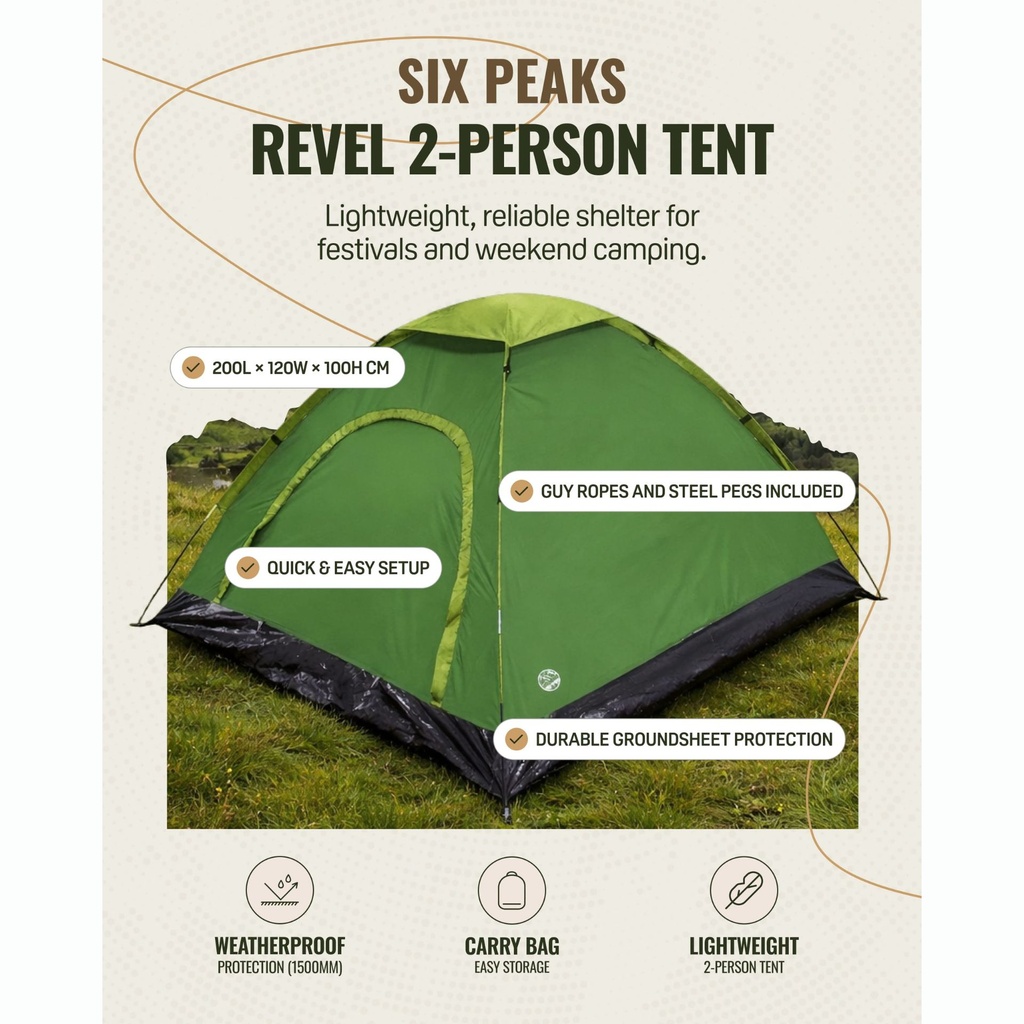 Six Peaks Revel 2-Person Tent