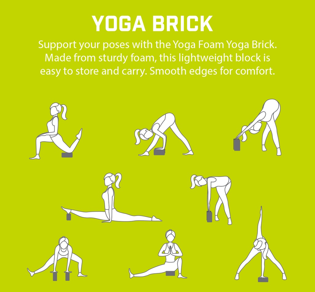 Urban Fitness Marbled Yoga Brick