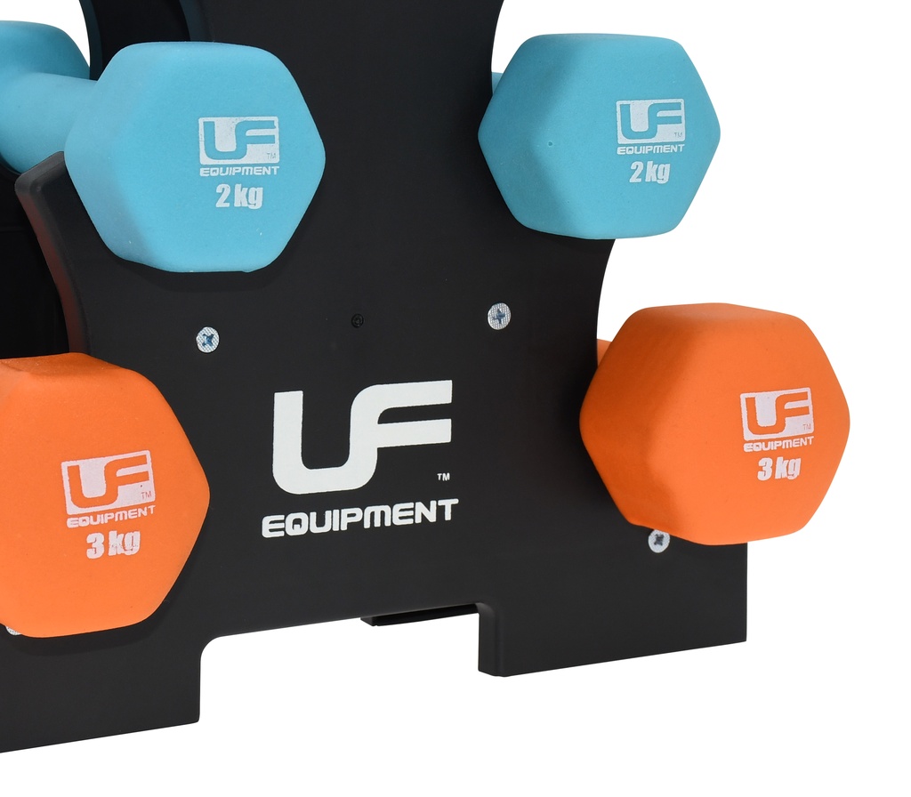 Urban Fitness 12Kg Dumbbell Tree Set