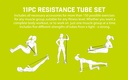 Urban Fitness 11pc Resistance Tube Set