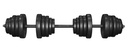 Urban Fitness 50Kg Dumbbell/Barbell Set