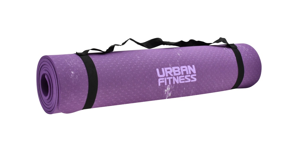 Urban Fitness  6mm Patterned TPE Yoga Mat