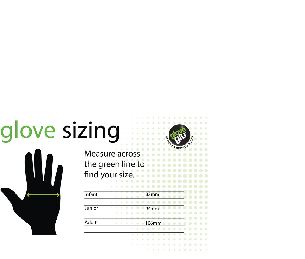GloveGlu MultiSport Gloves Adult Size Guide