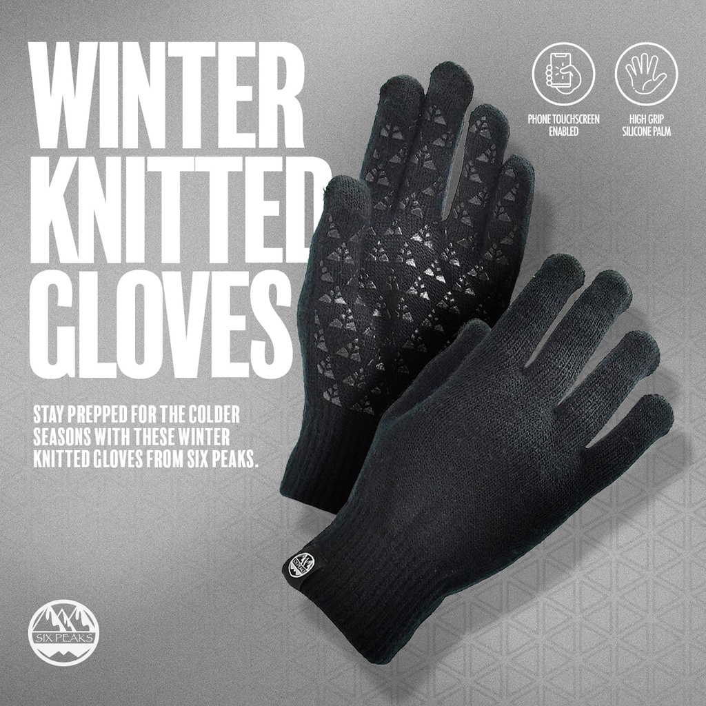 Six Peaks Winter Knitted Gloves