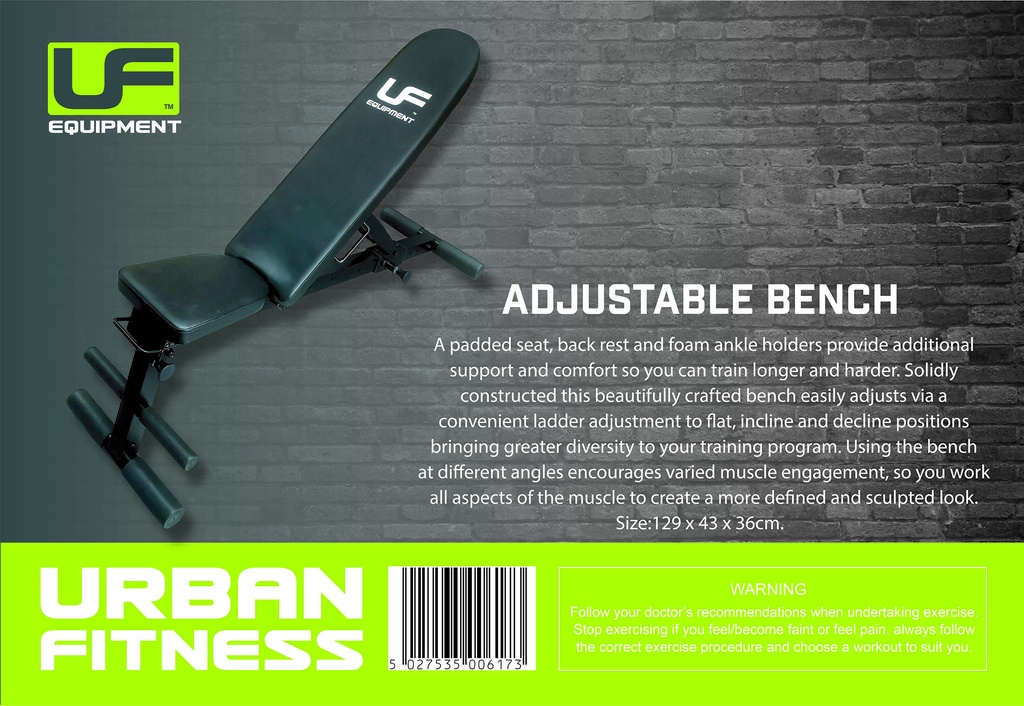 Urban Fitness Adjustable Bench