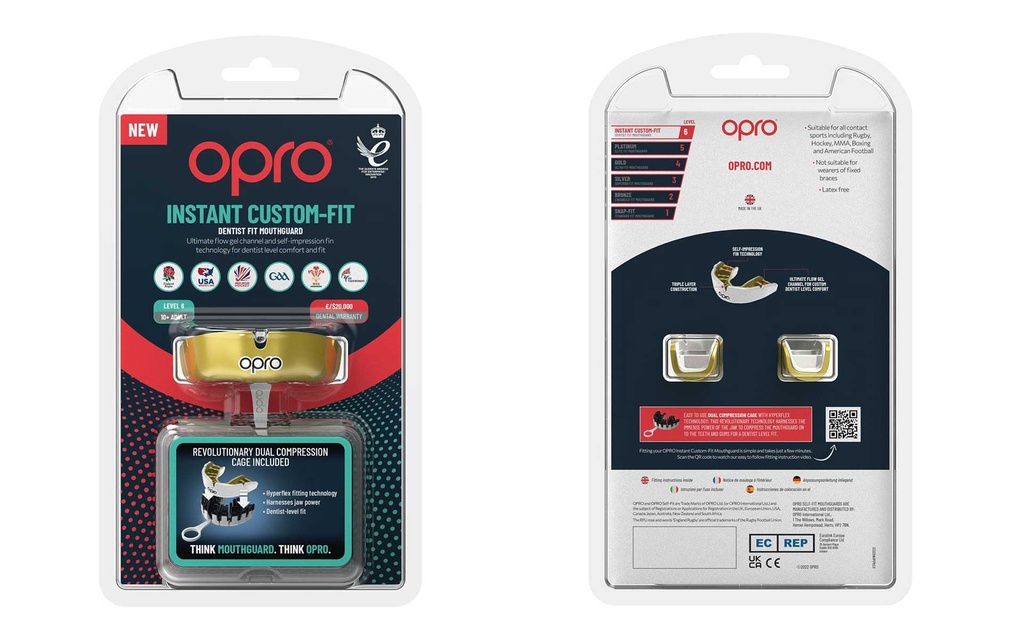 OPRO Instant Custom Self Fit Mouthguard