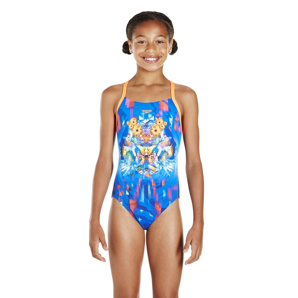 Speedo Dreamscape Fusion Placement Crossback Swimsuit Teen