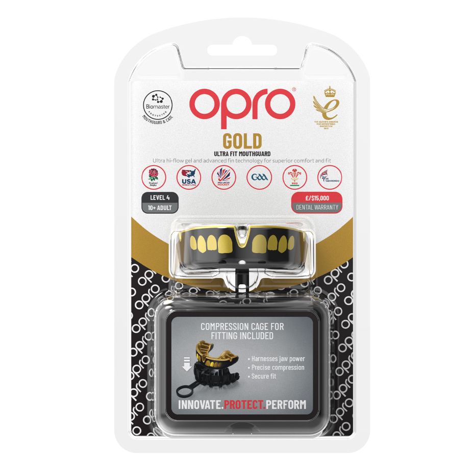 OPRO Self-Fit GEN5 Gold Grillz Mouthguard