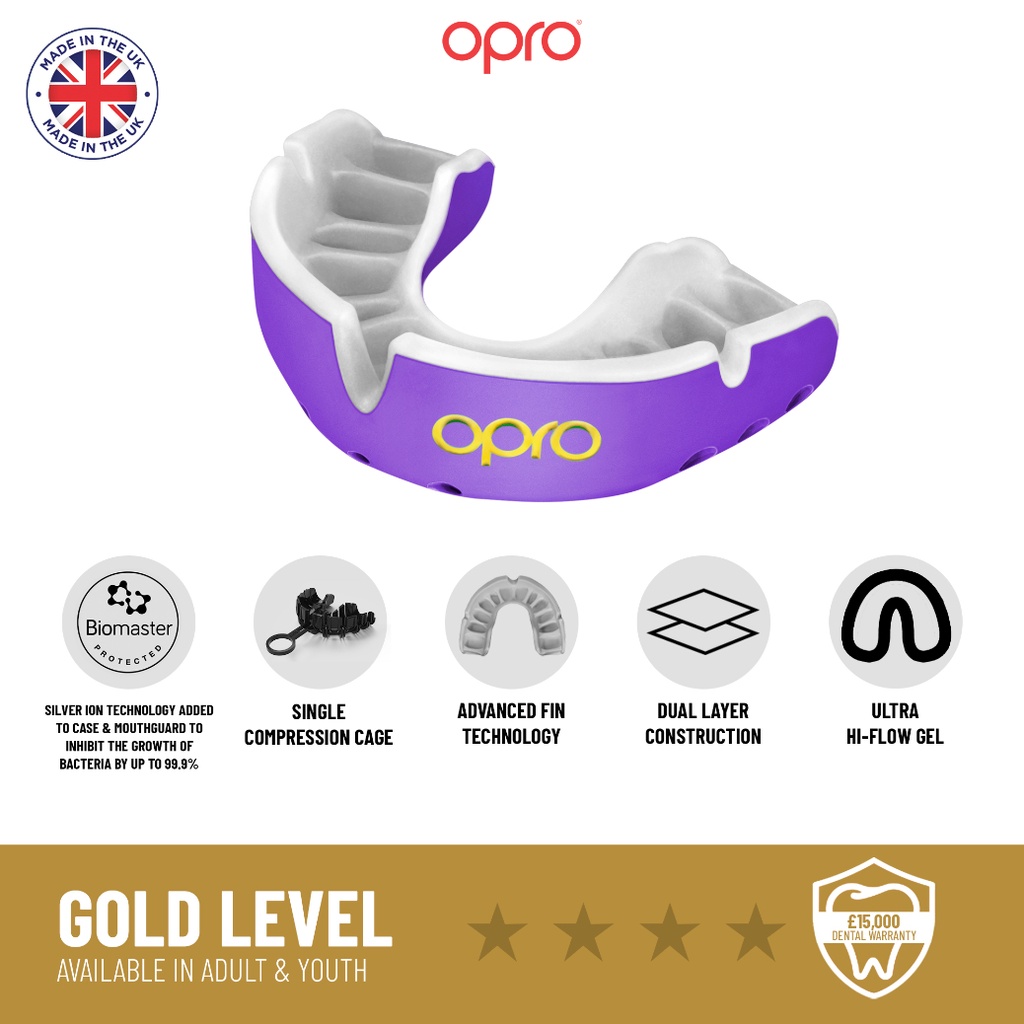 OPRO Self-Fit GEN5 Gold Grillz Mouthguard