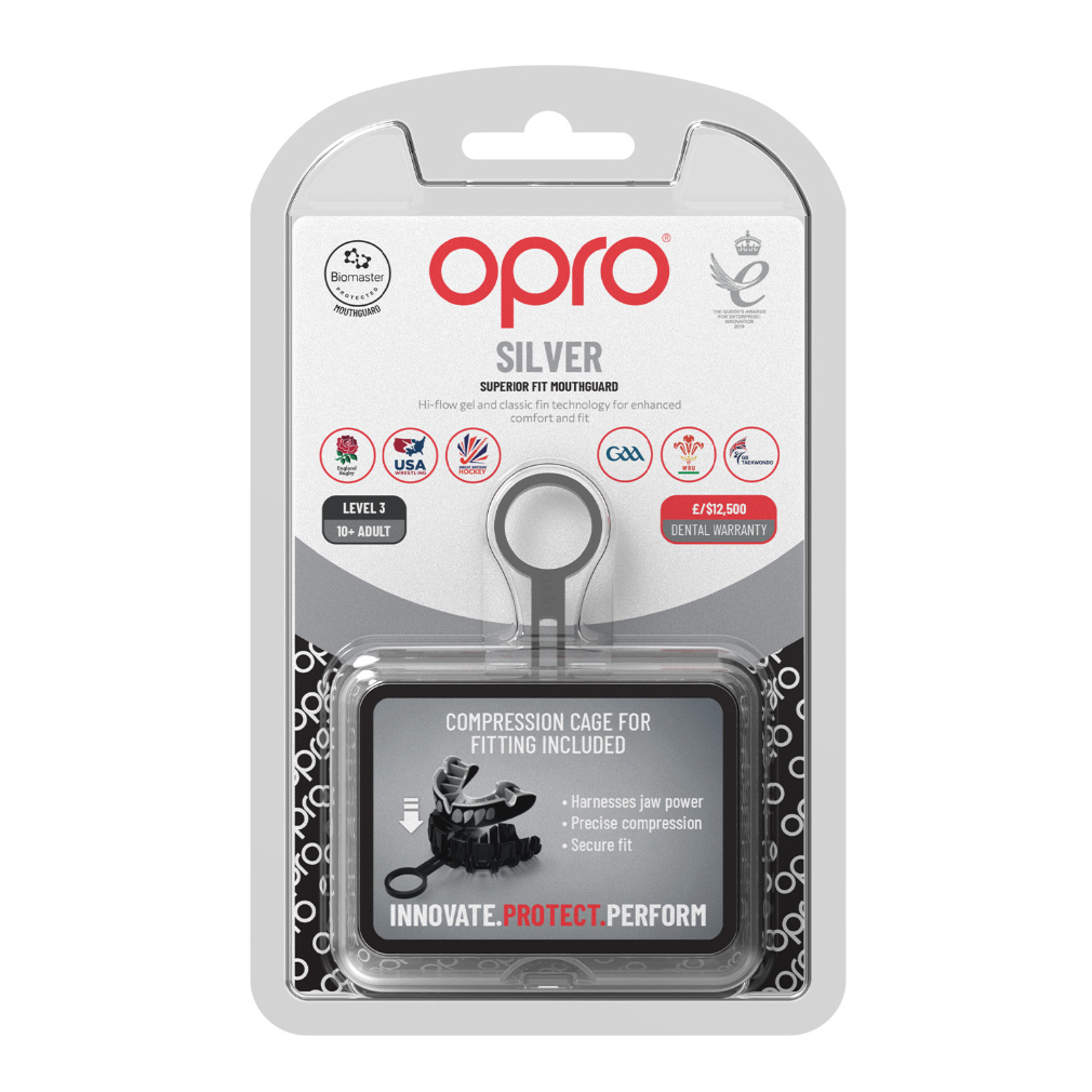 OPRO Self-Fit GEN5 Silver Jawz Mouthguard