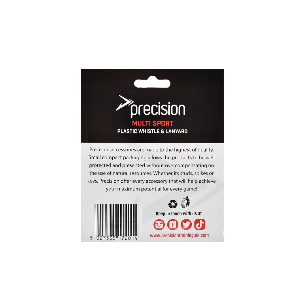 Precision Plastic Whistle & Lanyard (Single)