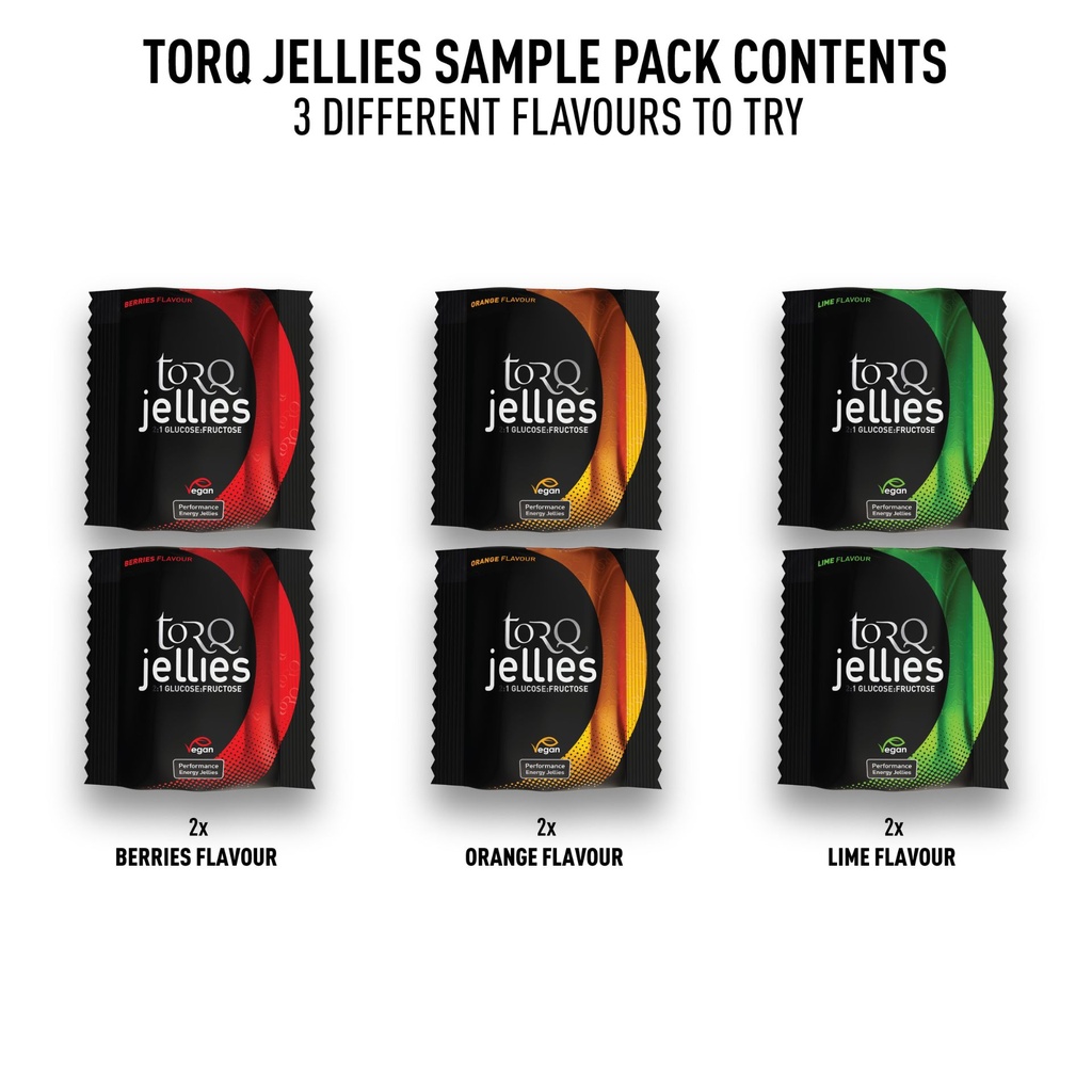 TORQ 6 Energy Jellies Sampling Pack | Reydon Sports Plc