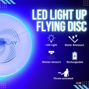 PrecisionPLAY LED Light up Flying Disc