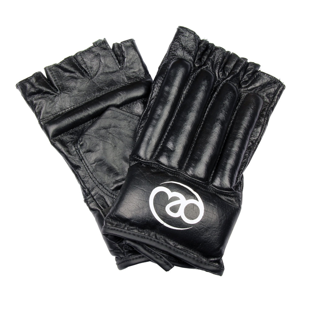 Fitness Mad Leather Fingerless Bag Glove