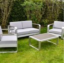 SAC Deluxe Brushed Nickel Patio Set