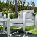 SAC Deluxe Brushed Nickel Patio Set