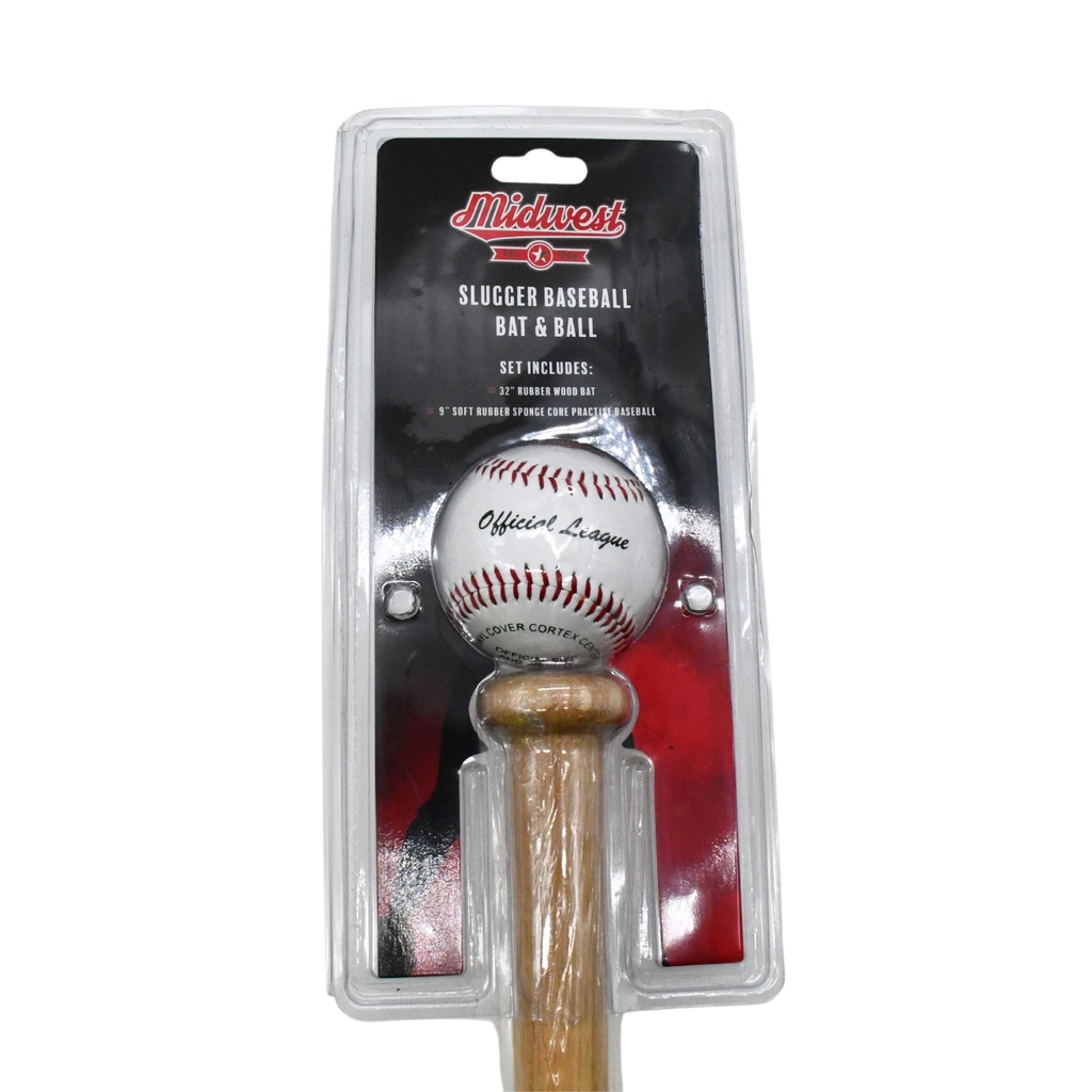 Midwest Slugger Baseball Bat & Ball