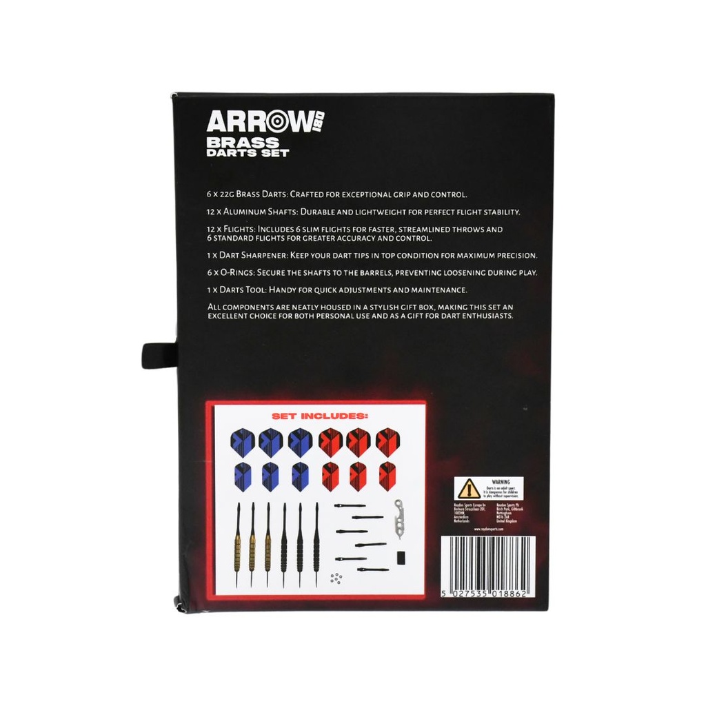 Arrow180 Brass Darts Set