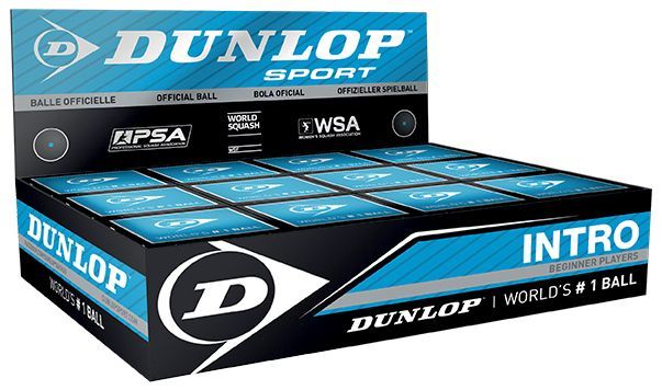Dunlop Intro Squash Balls (1 Ball Box of 12)