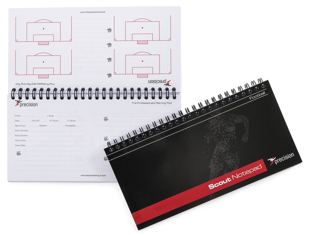 Precision A5 Football Slimline Scouts Notepad (Pack 6)