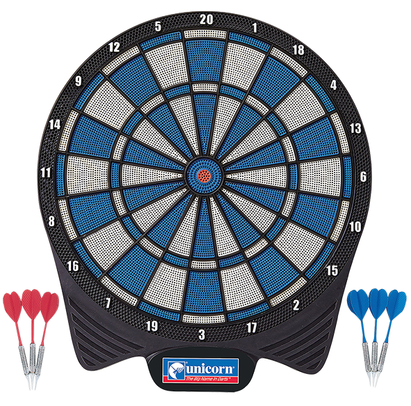 Unicorn Soft Tip Dartboard inc 2 Sets of Darts