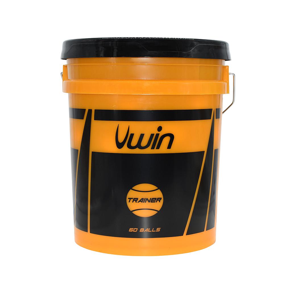 Uwin Trainer Tennis Balls - Bucket of 60 Balls