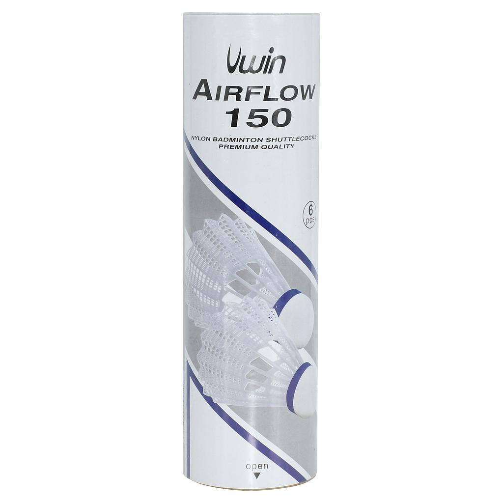 Uwin Airflow 150 Badminton Shuttlecocks (Tube of 6)