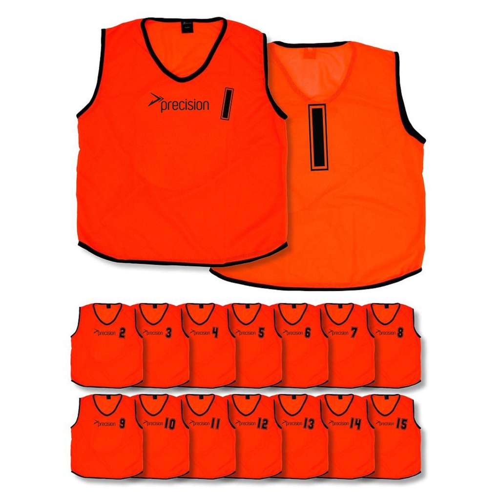 (Pack of 15) Precision Mesh Numbered 1 - 15 Training Bibs (Infants, Kids)