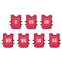 (Pack of 7) Mesh Netball Training Bibs (Youths, Adult)