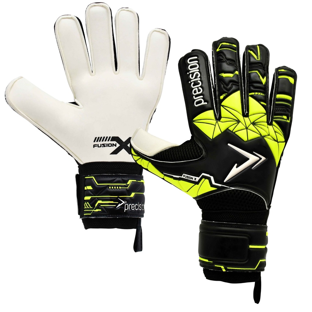 Precision Fusion X Flat Cut Finger Protect Goalkeeper Gloves
