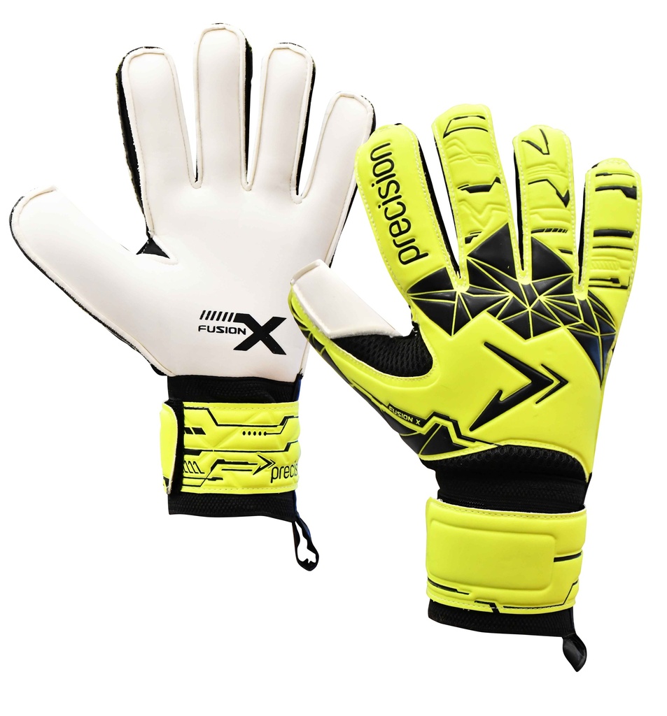 Precision Junior Fusion X Flat Cut Essential GK Gloves