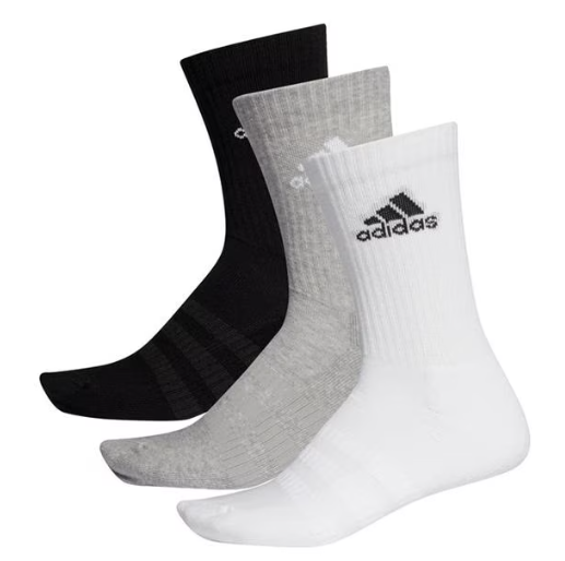 Adidas Logo Cushioned Crew Sock 3 Pack