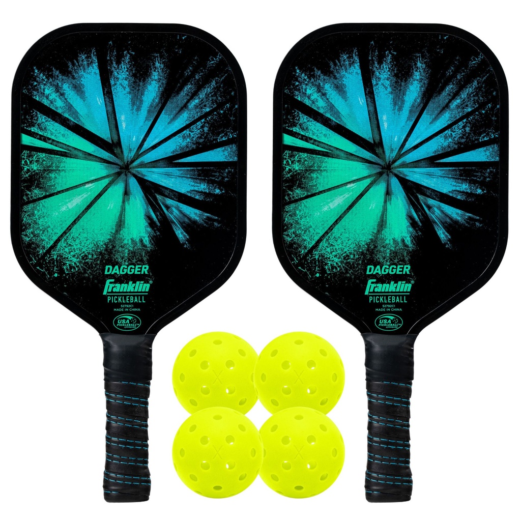 Franklin Dagger 2-Player Pickleball Paddle and Ball Set