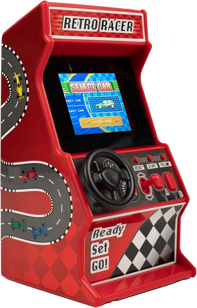 Retro Mini Arcade Racing Game (30-in-1 Games)