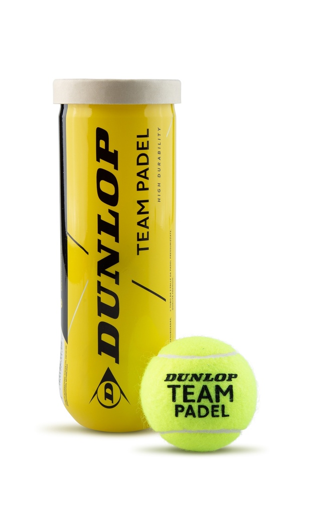 Dunlop Team Padel Balls - 3 Ball Tube