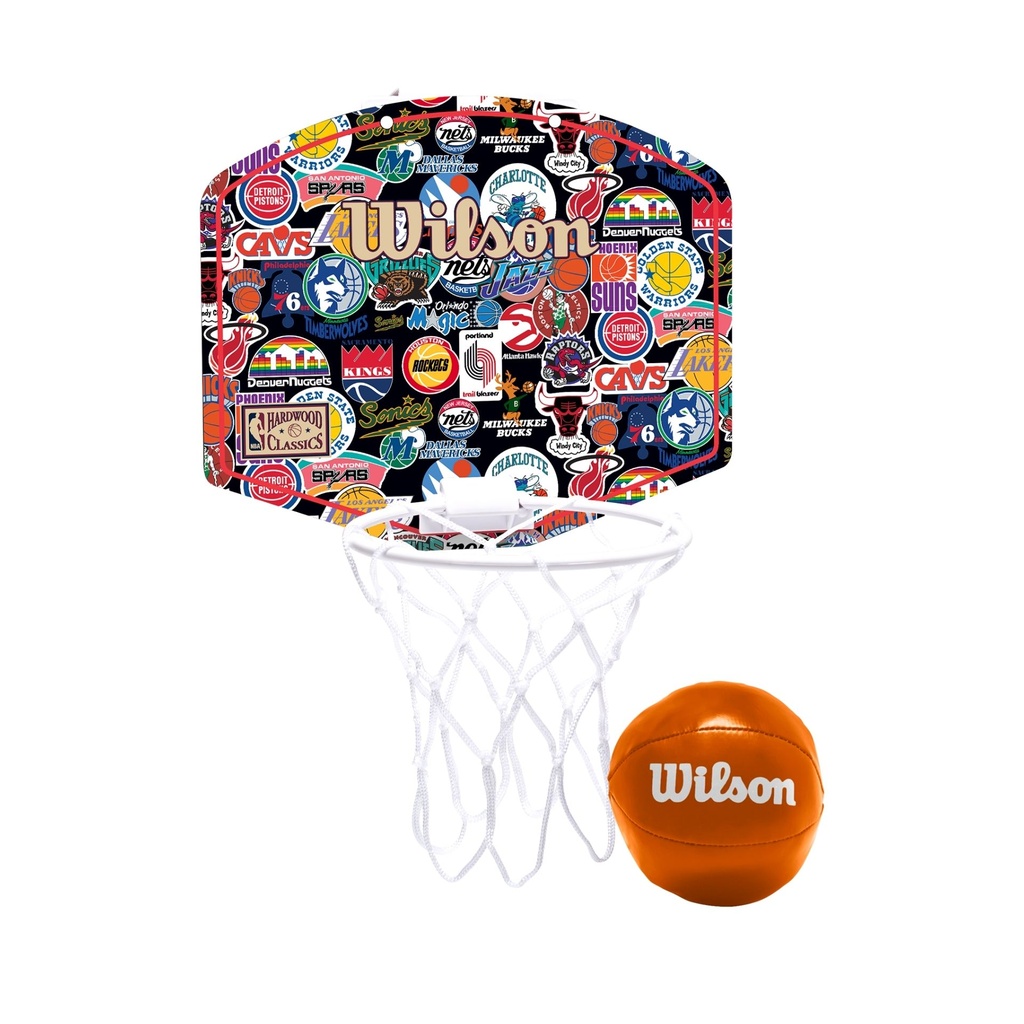 Wilson NBA Team Retro Mini Basketball Hoop