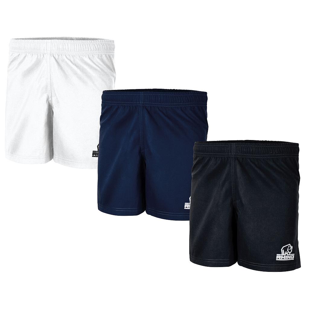 Rhino Auckland R/Shorts Junior Small Black Small Black - View #2