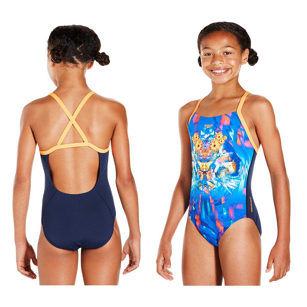 Speedo Dreamscape Fusion Placement Crossback Swimsuit Teen