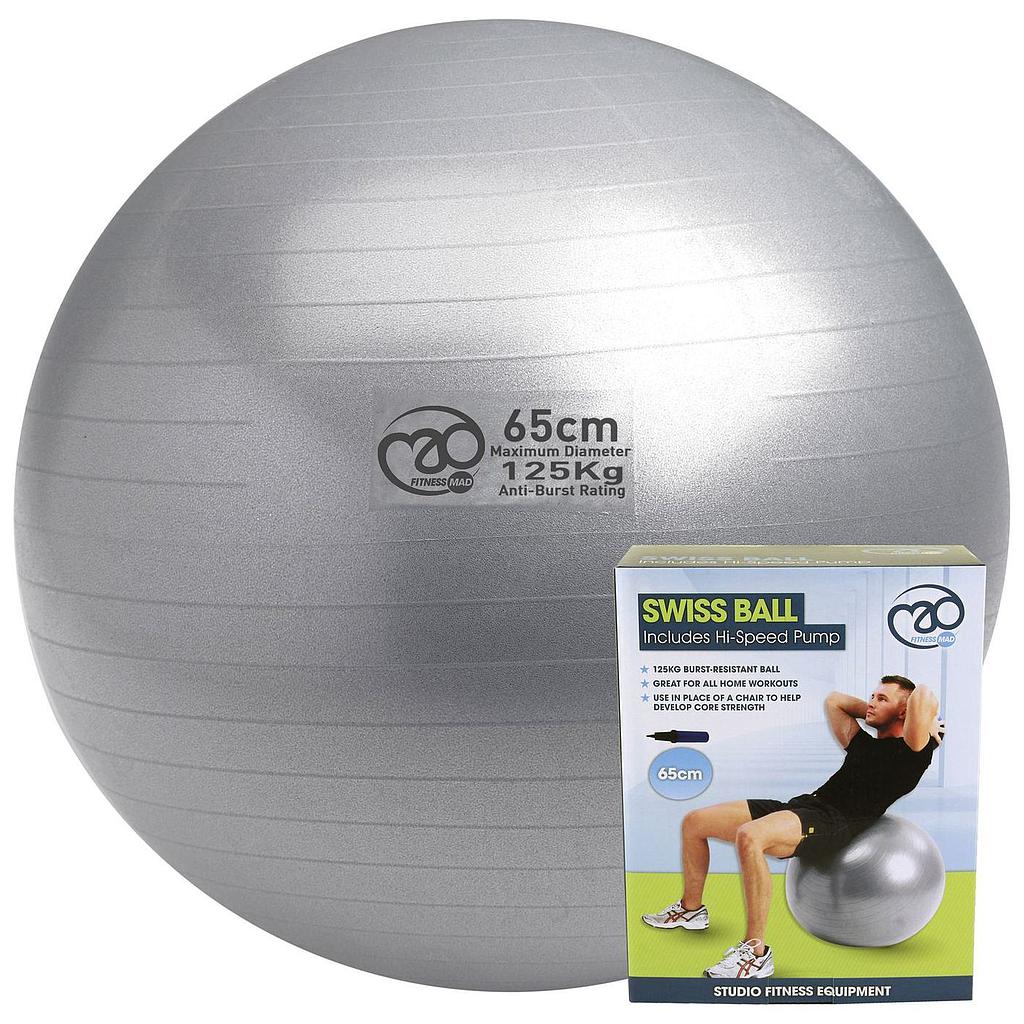 Yoga-Mad 125kg Swiss Gym Ball & Pump