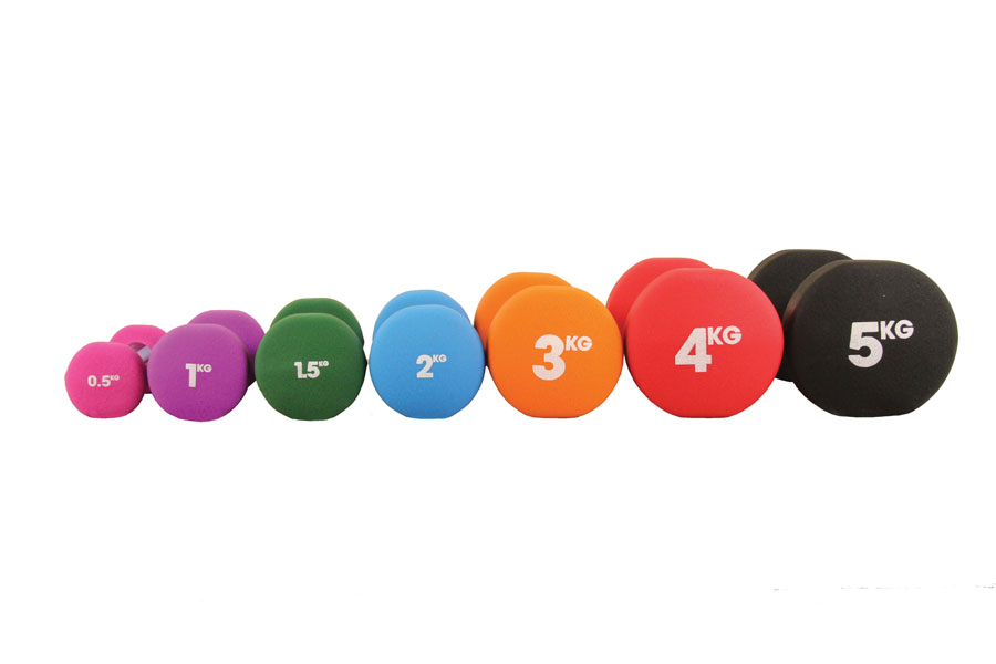 Yoga-Mad Neoprene Dumbbells
